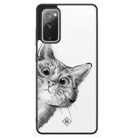 Samsung Galaxy S20 FE hoesje - Peekaboo kat - thumbnail