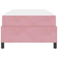 Bedframe met matras Roze en wit 90 x 200 cm Fluweel - thumbnail