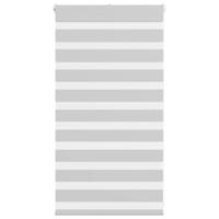 Zebra rolgordijn 85x100 cm stofbreedte 80,9 cm lichtgrijs - thumbnail