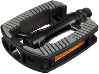 Marwi Pedaalset sp-821 met aluminium huis - anti slip - glanzend zwart met grijze inlay (werkplaatsverpakking) - thumbnail