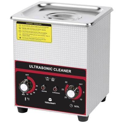 TOOLCRAFT USC-200 Ultrasoonreiniger Sieraden, Kantoorartikelen, Werkplaats 160 W 2 l Met verwarming, Met reinigingskorf TOOLCRAFT USC-200 Ultrasoonreiniger Sieraden, Kantoorartikelen, Werkplaats 160 W 2 l Met verwarming, Met reinigingskorf