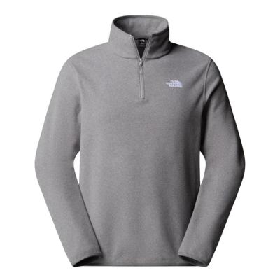 The North Face Glacier 1/4 Zip Fleece Heren TNF Mid Grey Heather M The North Face Glacier 1/4 Zip Fleece Heren TNF Mid Grey Heather M