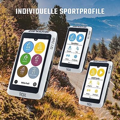 Sigma fietscomputer rox 12.1 evo white set met sensoren