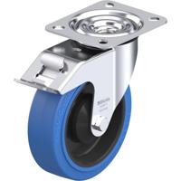 Blickle LE-POEV 125KA-FI-SB Zwenkwiel met rem Wieldiameter: 125 mm Draagvermogen (max.): 150 kg 1 stuk(s) - thumbnail