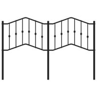 Hoofdbord 135 cm metaal zwart - thumbnail