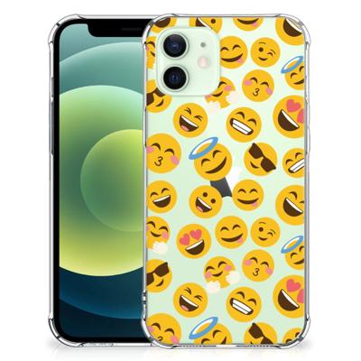 iPhone 12 Mini Doorzichtige Silicone Hoesje Emoji