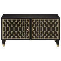 Salontafel 80x50x40 cm massief mangohout - thumbnail