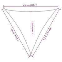 VidaXL Zonnezeil 160 g/m² 4,5x4,5x4,5 m hdpe beige - thumbnail
