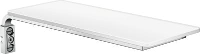 Hansgrohe Casetta planchet van veiligheidsglas E, wit/chroom Hansgrohe Casetta planchet van veiligheidsglas E, wit/chroom