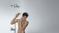 Hansgrohe ShowerSelect thermostaat afbouwdeel voor 2 functies met slangaansluiting en wandhouder, chroom - thumbnail