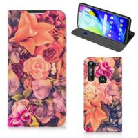 Motorola Moto G8 Power Smart Cover Bosje Bloemen - thumbnail