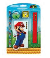 Kids Licensing Super mario stationery set, 5dlg. - thumbnail