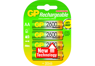 Oplaadbare NiMH batterijen 2600 mAh 1.2V