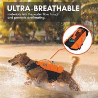 Non-stop dogwear® hondenzwemvest Protector Life Jacket, black/orange, Maat: 5 - thumbnail