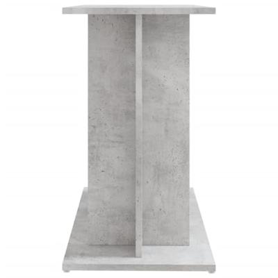 VidaXL Aquariumstandaard 80x35x60 cm bewerkt hout betongrijs - thumbnail