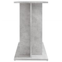 Aquariumstandaard 80x35x60 cm bewerkt hout betongrijs - thumbnail