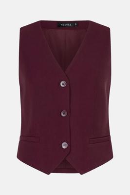 Ydence Gilet Kaia | Burgundy