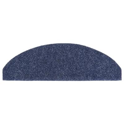 VidaXL Trapmatten zelfklevend 15 stuks 65x21x4 cm blauw halfrond groot