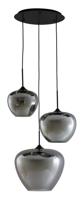 Light & Living Hanglamp 'Mayson' 3-Lamps, kleur Smoke - thumbnail