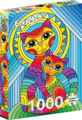 Inseparable Cat and Kitten Puzzel 1000 Stukjes