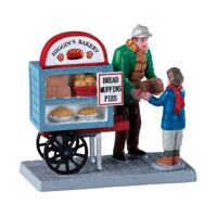 Lemax delivery bread cart kerstdorp figuur type 4 Caddington Village 2019 - thumbnail