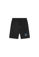 Malelions Junior Split Shorts Zwart / Blauw-176 maat 176 - thumbnail