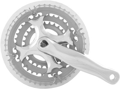 MIGHTY crankstel crankset 170mm, 22/32/42t.,silver