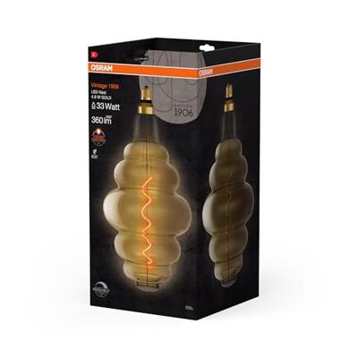 OSRAM HOMELIGHTING 4058075761834 LED-lamp Energielabel G (A - G) E27 Wolk 4.8 W = 33 W Warmwit (Ø x h) 200 mm x 200 mm Dimbaar 1 stuk(s)