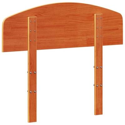 Hoofdbord 75 cm massief grenenhout wasbruin