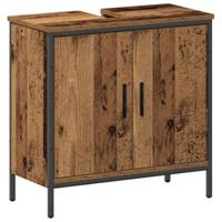 Badkamermeubelset 2 pcs Bruin 60 x 30 x 60 cm Bewerkt hout - thumbnail