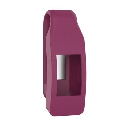 Slimme horloge silicone clip knop beschermende case voor Fitbit Inspire HR (wijn rood)