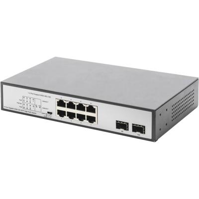 Digitus DN-95140 netwerk-switch Unmanaged Gigabit Ethernet (10/100/1000) Power over Ethernet (PoE) Zwart, Zilver