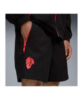 PUMA AC Milan Pumatech Broekje Woven 2025-2026 Zwart Rood - thumbnail