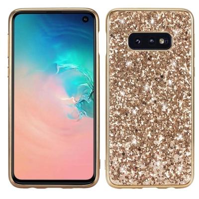 Glitter poeder schokbestendige TPU beschermhoes voor Galaxy S10 (goud) Glitter poeder schokbestendige TPU beschermhoes voor Galaxy S10 (goud)