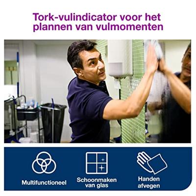 Poetspapier Tork M2 Premium 1-laags 165m wit 130034