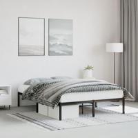 Bedframe metaal zwart 140x200 cm - thumbnail