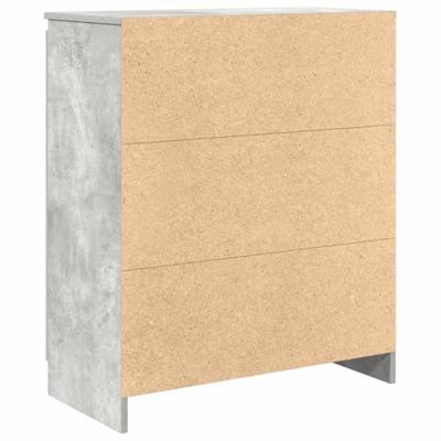 Dressoir met lades 71x35x84 cm spaanplaat betongrijs - thumbnail