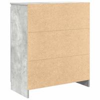Dressoir met lades 71x35x84 cm spaanplaat betongrijs - thumbnail
