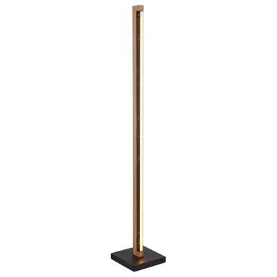 Globo Design vloerlampStarla zwart met hout 113cm - 67849S