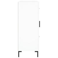 Dressoir 69,5x34x90 cm bewerkt hout wit - thumbnail