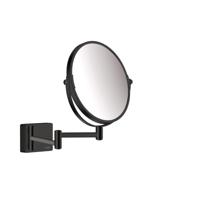 Hansgrohe AddStoris make-up spiegel 24,6x34,4x24,6cm mat zwart - thumbnail