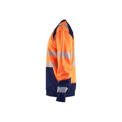 Blåkläder Sweatshirt High-Vis 35412528 | High-Vis Oranje/Marineblauw | Maat M - 7330509621103 Blåkläder Sweatshirt High-Vis 35412528 | High-Vis Oranje/Marineblauw | Maat M - 7330509621103