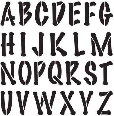 Delta • stencil mania x1 poster alphabet 9cm.