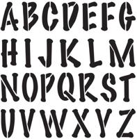 Delta • stencil mania x1 poster alphabet 9cm. - thumbnail