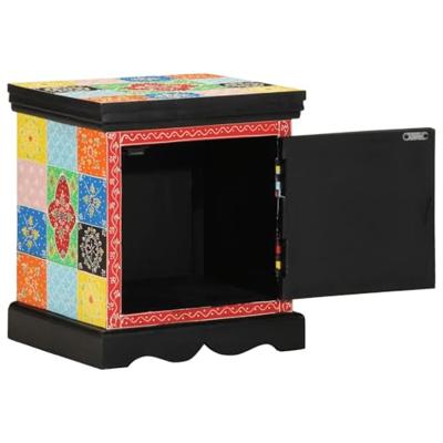 Nachtkastje 2 st 40x35x45 cm massief mangohout mango Nachtkastje 2 st 40x35x45 cm massief mangohout mango