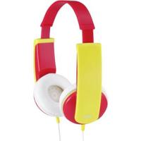 JVC HA-KD5-R-E On Ear koptelefoon Kinderen Kabel Rood, Geel Volumebegrenzing, Lichtgewicht - thumbnail