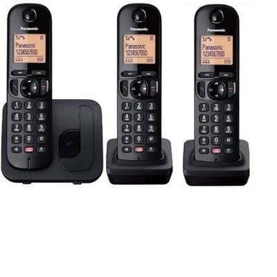 Panasonic KX-TGC253NLB Telefoon Trio Black