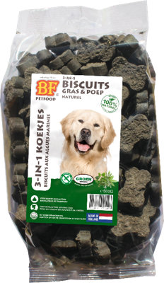 BF Petfood 3-in-1 Biscuits hondenkoekjes (naturel) 500 g