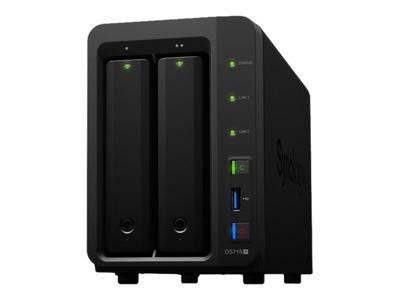 Synology DiskStation DS718+ data-opslag-server J3455 Ethernet LAN Desktop Zwart NAS