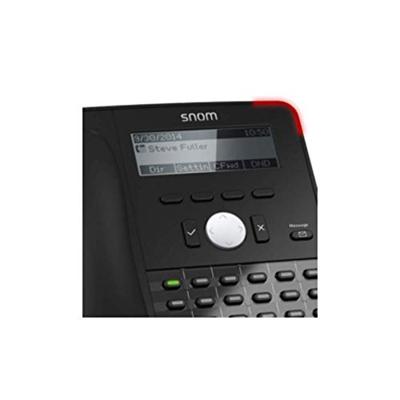 SNOM D745 Vaste VoIP-telefoon Handsfree, Headsetaansluiting Grafisch display Zwart
